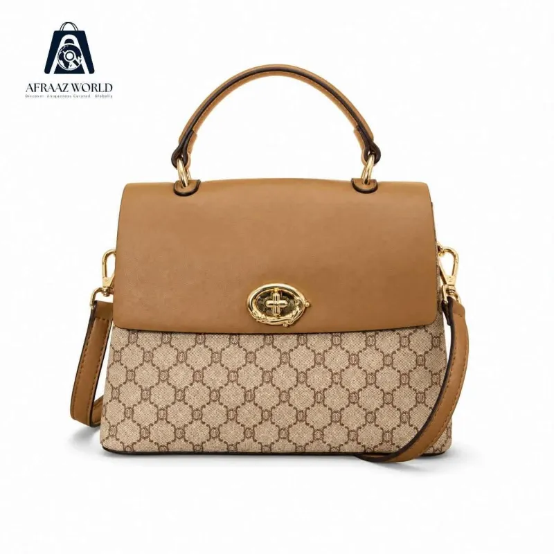 Vintage Luxe Monogram Handbag